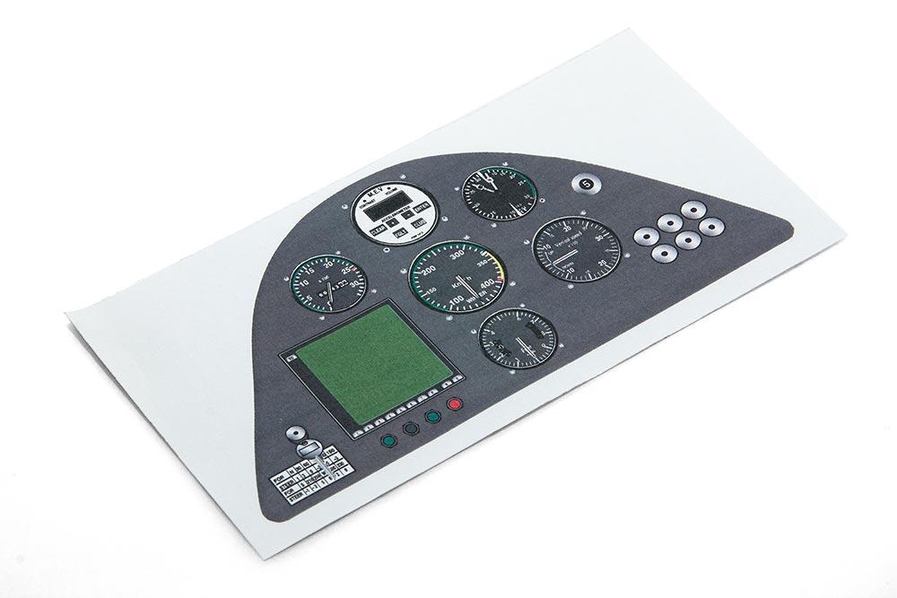 Instrument panel ASW 24 sticker with clipping