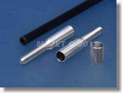 Set - rod ends for carbon Tr pr.3 / M2 - Left + Right + Ring