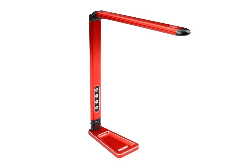 LED stolní - nastavitelná svíť. - sensor pohybu - pracovní vanička - barva červená