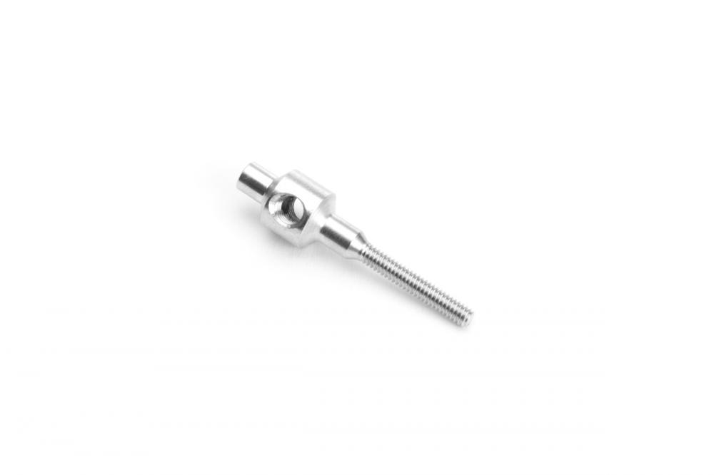 M2 Threaded coupl. material steel, with slit and nickel surface. Type „G“ glowed., 100Pcs.
