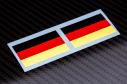 Samolepka vlajka Německo 2ks. černá/červená/žlutá