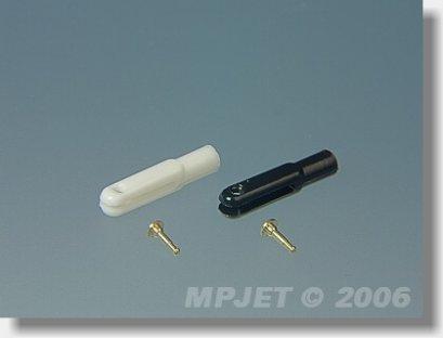 Vidlička plast MICRO, l=17 mm, šířka drážky 1,2, čep pr.1, M2 (2ks)