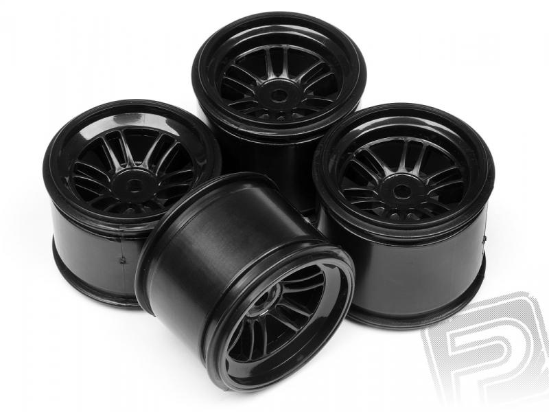 Disk kola - černý, sada (2ks přední, 2ks zadní) FORMULE 1