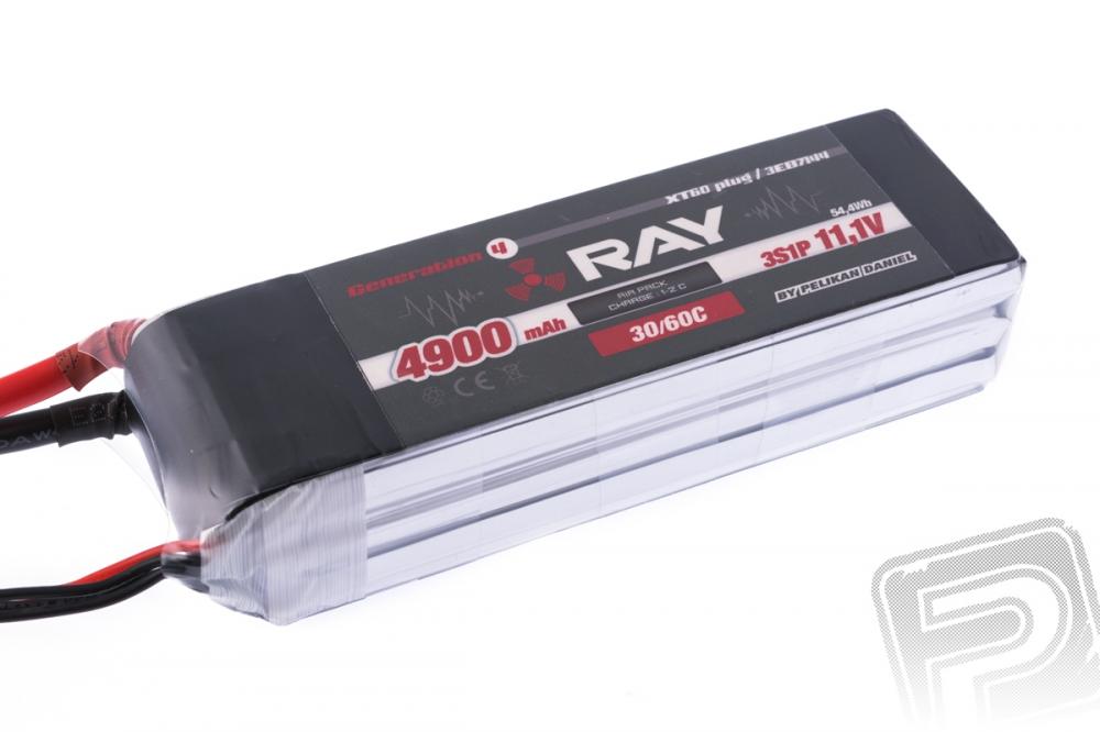 G4 RAY Li-Po 4900mAh/11.1 30/60C Air pack+XT60 plug