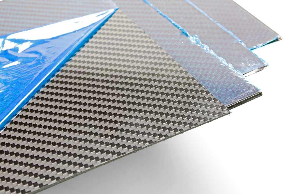 Carbon fibre plate 100% 3K 1x400x500mm (glossy)