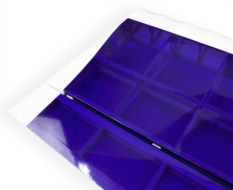 ORACOVER 10m Transparentní modro-fialová (74)