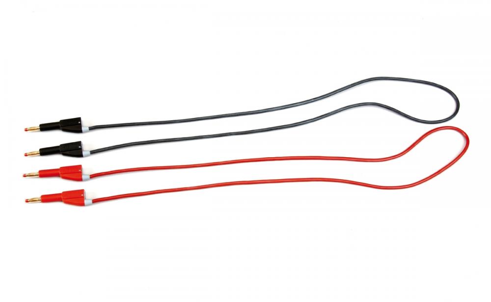 Nabíjecí kabel s 4mm ochrannými zástrčkami 1 m