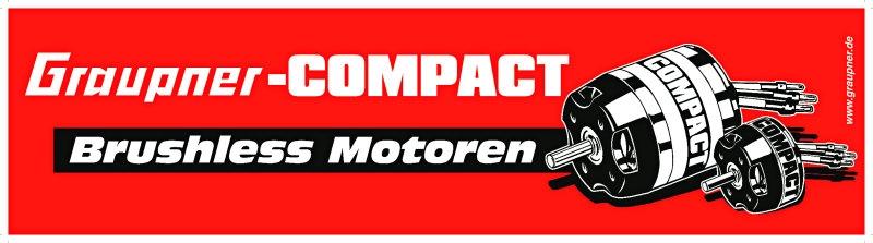 Banner reklamní " GRAUPNER COMPACT Brushless motory" 3400x960mm