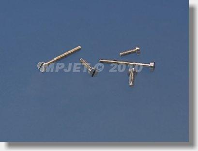 Steel cylindrical head screws, M1,2x10 10pcs