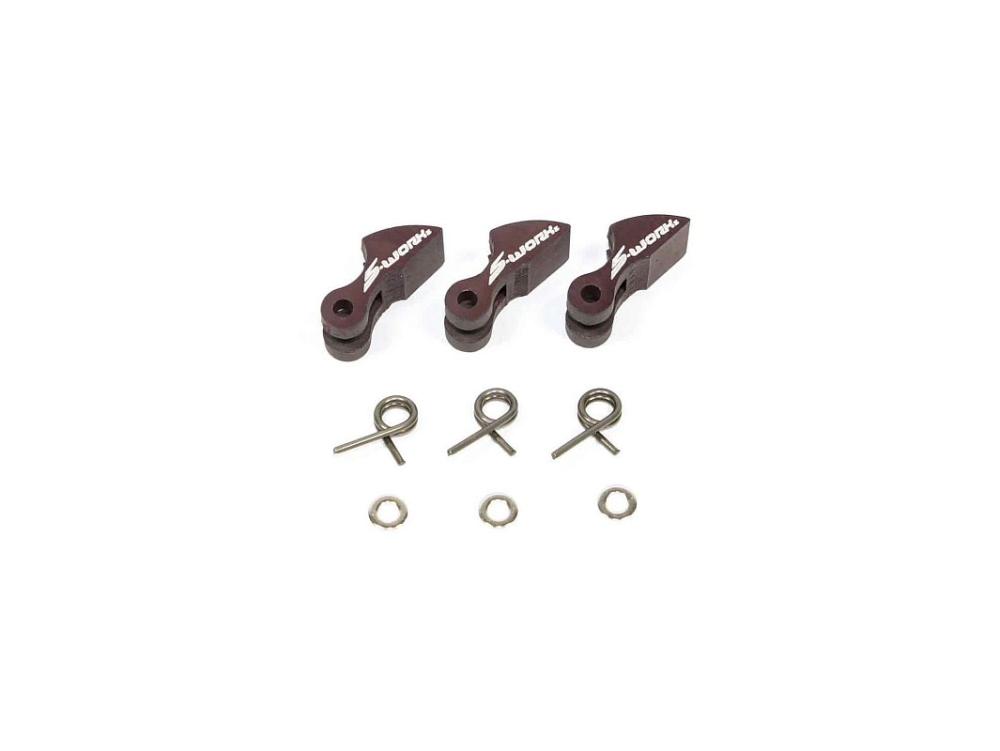 SWORKzhliníkové spojkové obložení s 1,0mm pružinamy "TORNADO II", 3 + 3 ks.