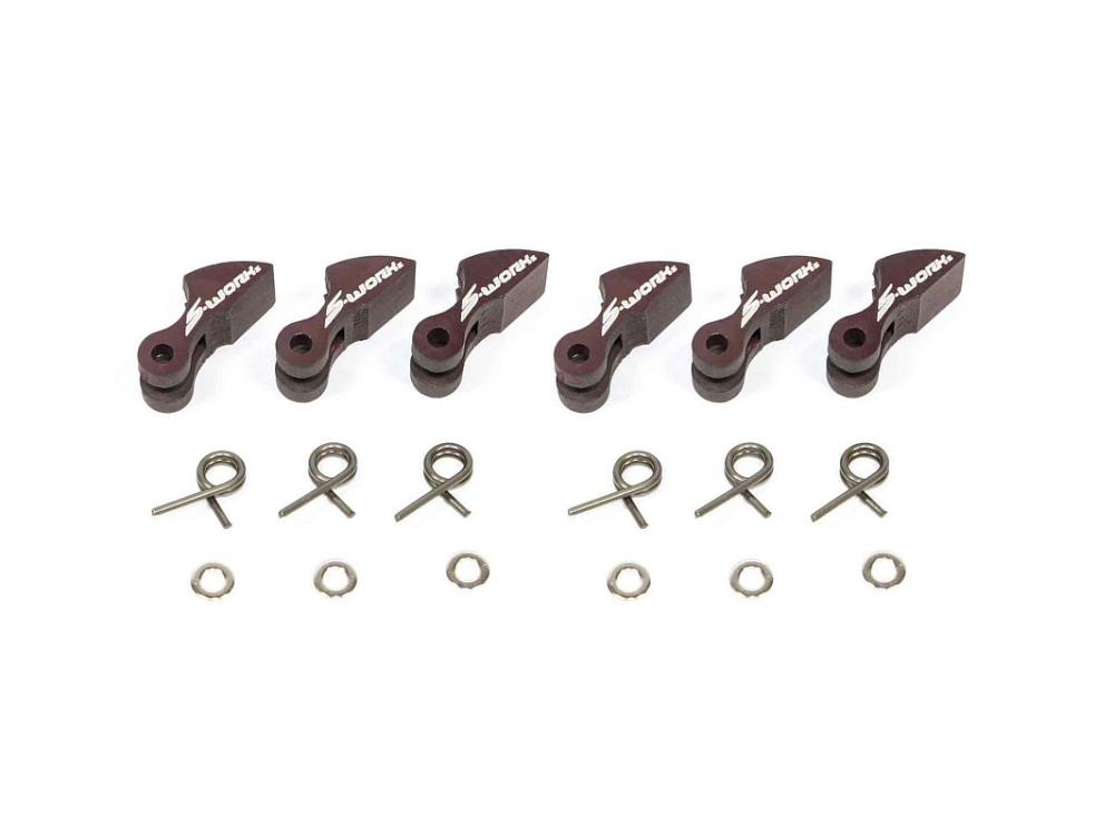 SWORKzhliníkové spojkové obložení s 1,0mm pružinamy "TORNADO II", 6 + 6 ks.