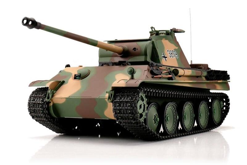 TORRO tank 1/16 RC Panther verze G flekatá kamufláž - BB Airsoft+IR