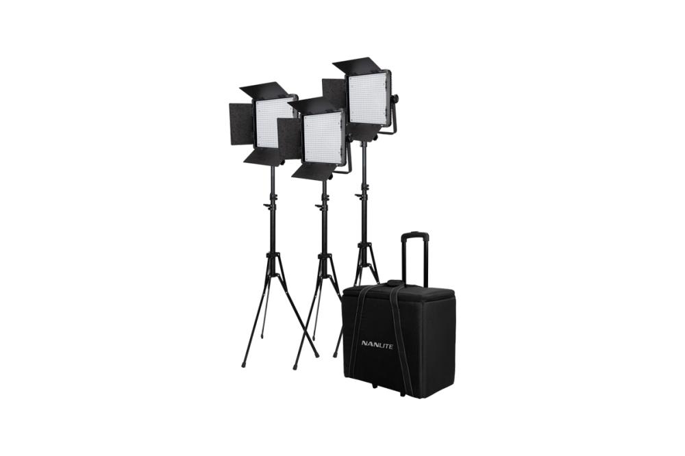 Kit Nanlite 3 light kit 600CSA w/Trolley Case & Light Stand