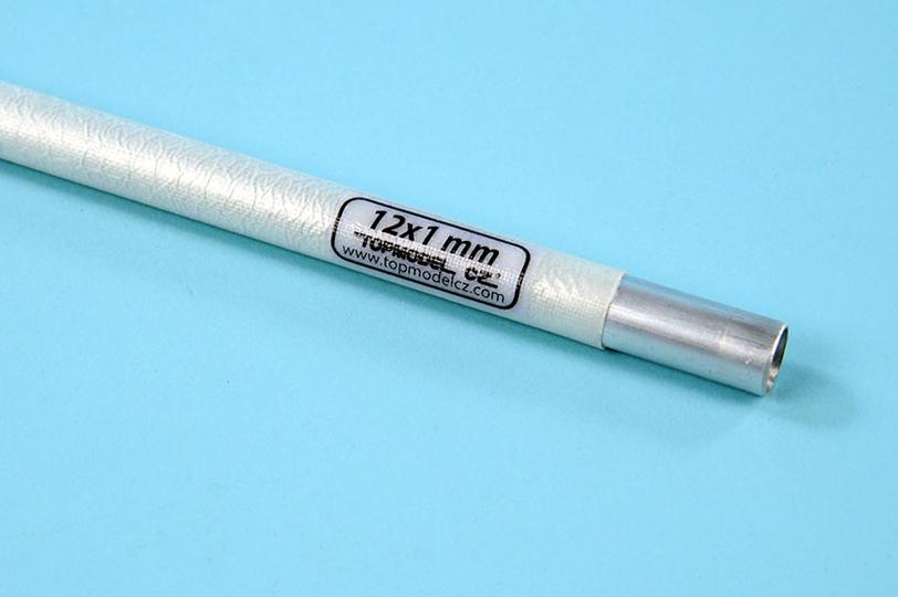 Hard aluminium tube with fibreglass case ø12x1mm, 1m