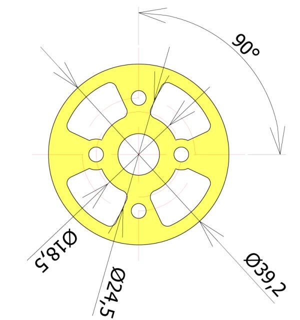 Motorová přepážka ø 39,2mm Kavan