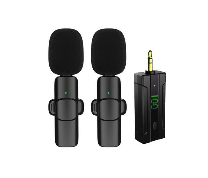 2in1 3.5mm Lavalier Wireless Microphone for Cameras (With Battery)