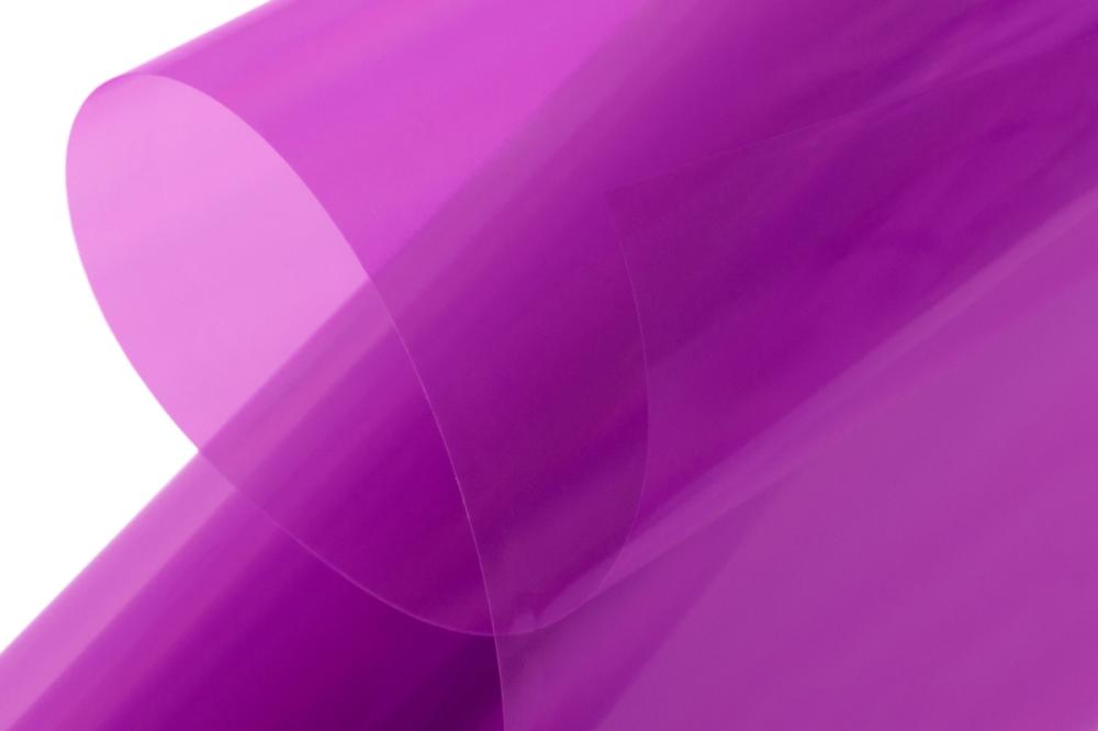 KAVAN nažehlovací fólie - transparentní světle fialová