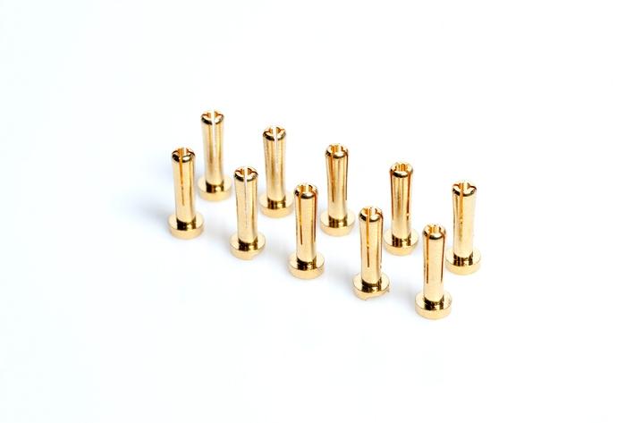 4mm/G4 Gold Works Team/zlaté konektory, 18mm, 10ks.