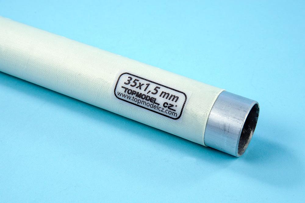 Duralová spojovací trubka a laminátové pouzdro 35x1,5mm, 0,5m