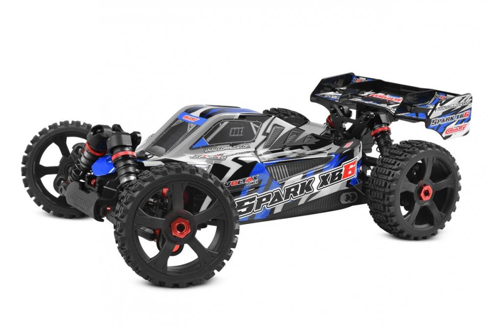 SPARK XB-6 - BUGGY 4WD - ROLLER šasi - bez elektroniky - modrá