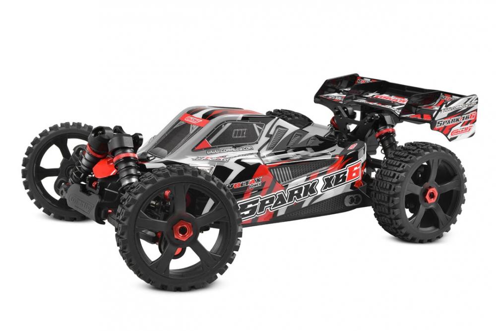 SPARK XB-6 - BUGGY 4WD - ROLLER šasi - bez elektroniky - červená