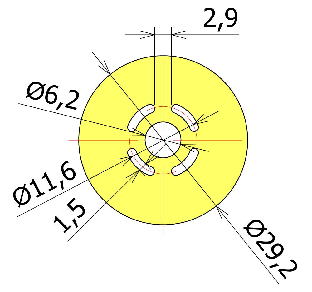 Motorová přepážka ø 29,2mm Genie