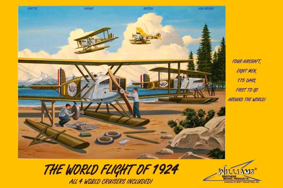 WorldFlight of 1924, čtyři letadla (1/72) & DVD