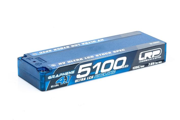 HV LCG ULTRA Stock Spec GRAPHENE-4.1 5100mAh Hardcase Akku - 7.6V LiPo - 135C/65C