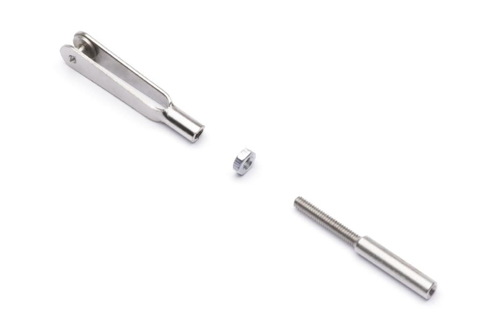 Vidlička kovová M2 s ocelovou spojkou 1,2mm 10ks