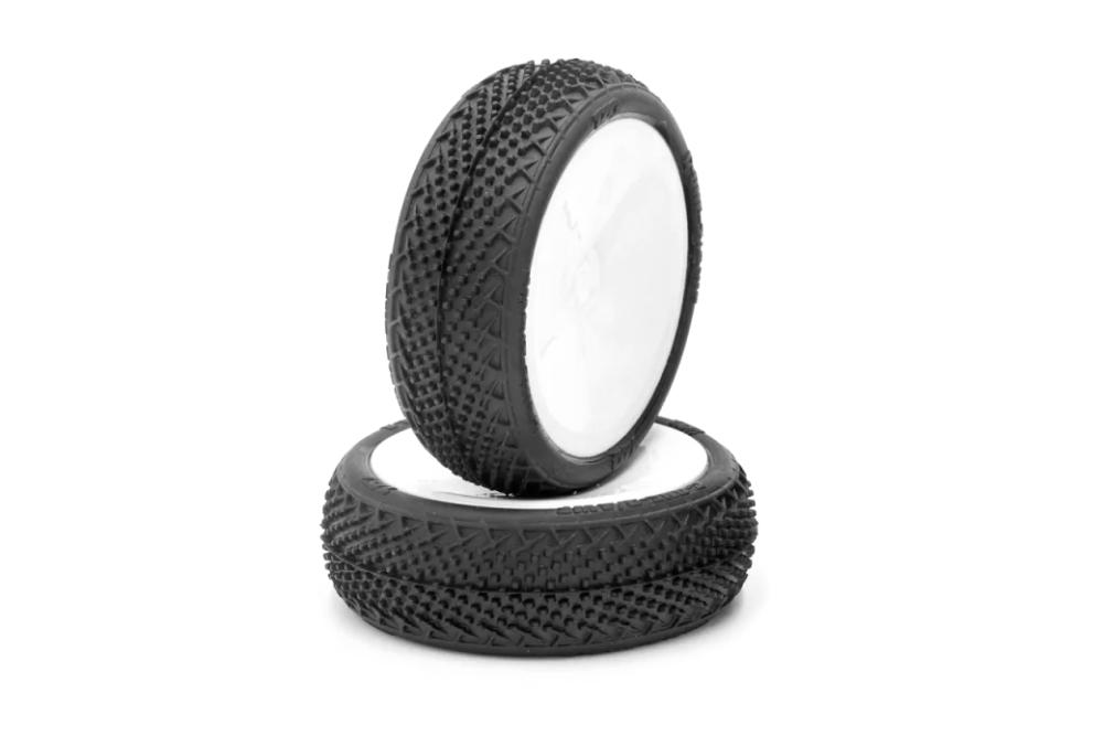 TZO G-ONE 2WD1/10 buggy přední kola nalepená SOFT (2 ks)