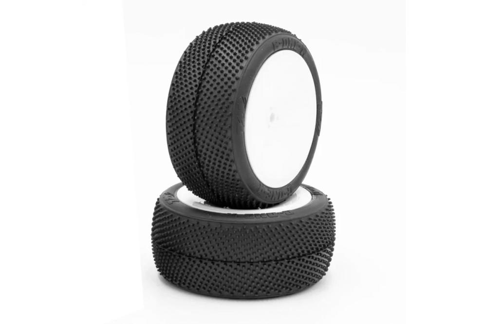 TZO G-ONE 1/10 buggy zadní kola nalepená SOFT (2 ks)