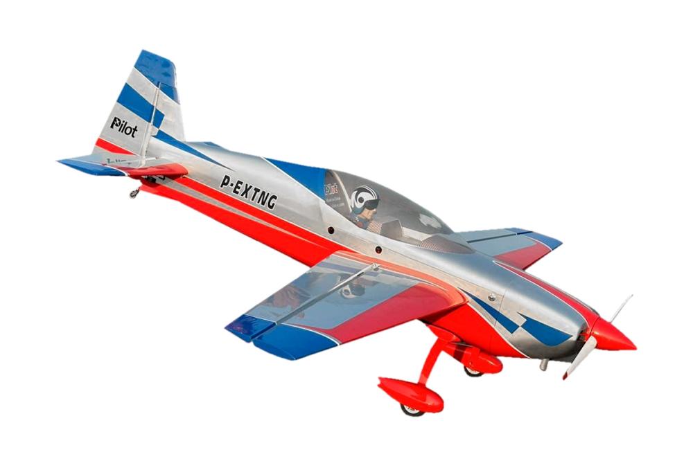 103" Extra NG 2630mm 120cc Červeno-Modro-Stříbrná