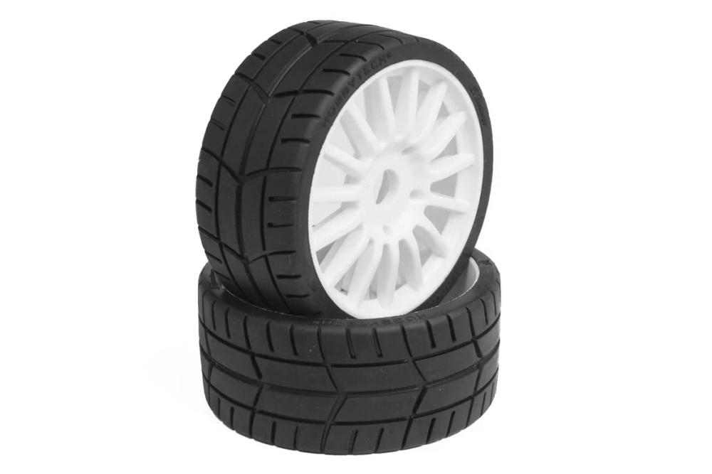 Challenge RALLY (silniční profil) nalepené gumy, bílé disky, 2ks.