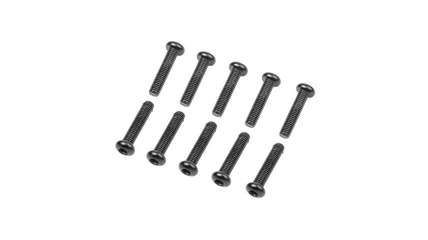 M3x14mm Imbusové šroubky s kulatou hlavou, 10 ks.