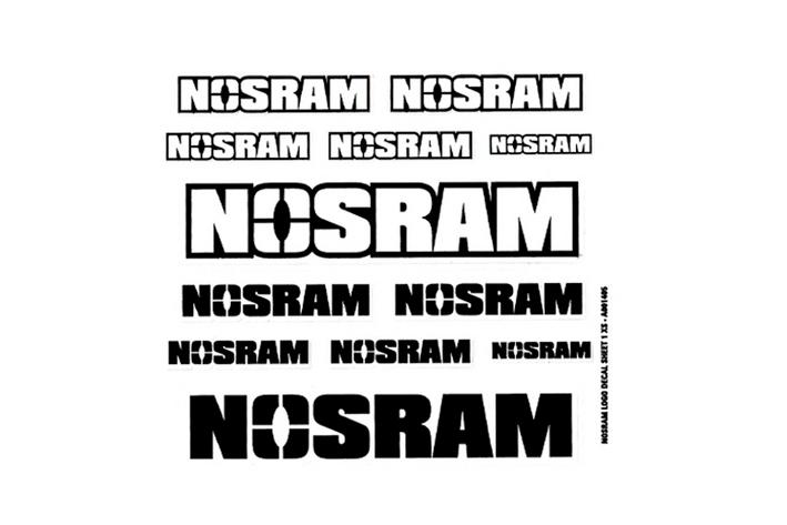 NOSRAM LOGO nálepky, malé