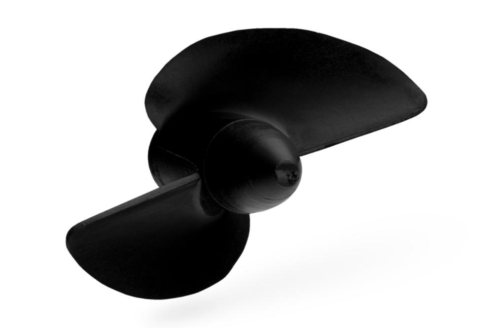 Závodní lodní šroub 2 listý, levý, stoupání 40mm, 37,5mm/M4