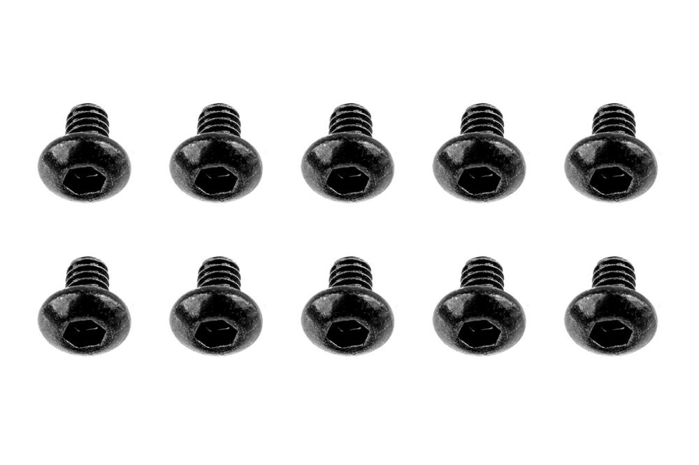 M2x0,4x3mm šroub s imbusouvou půlkulatou hlavou, 10ks.
