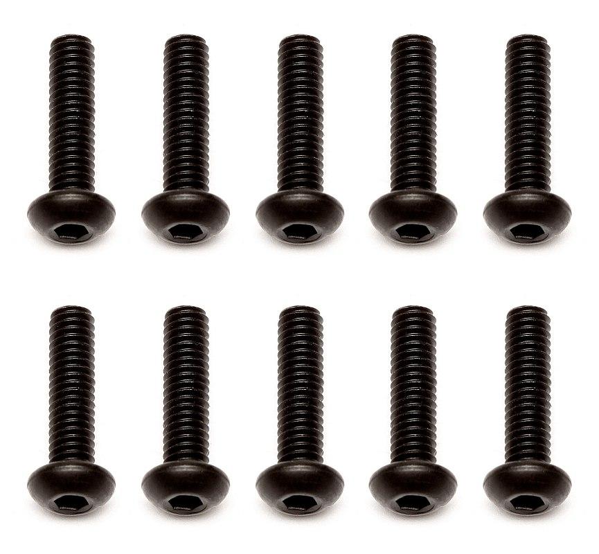 M2,5x10mm šroub s imbusouvou půlkulatou hlavou, 10ks.