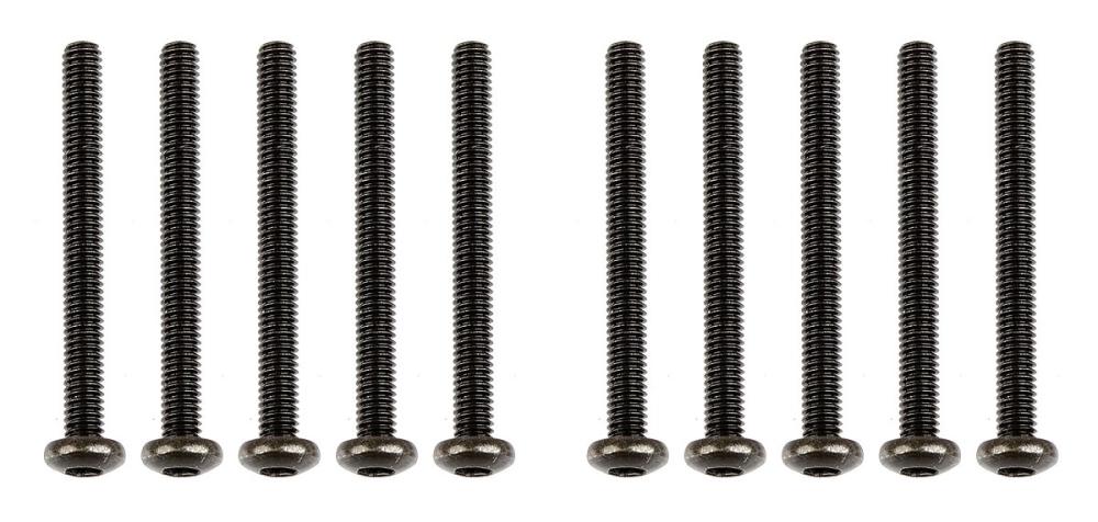 M2,5x25mm šroub s imbusouvou půlkulatou hlavou, 10ks.