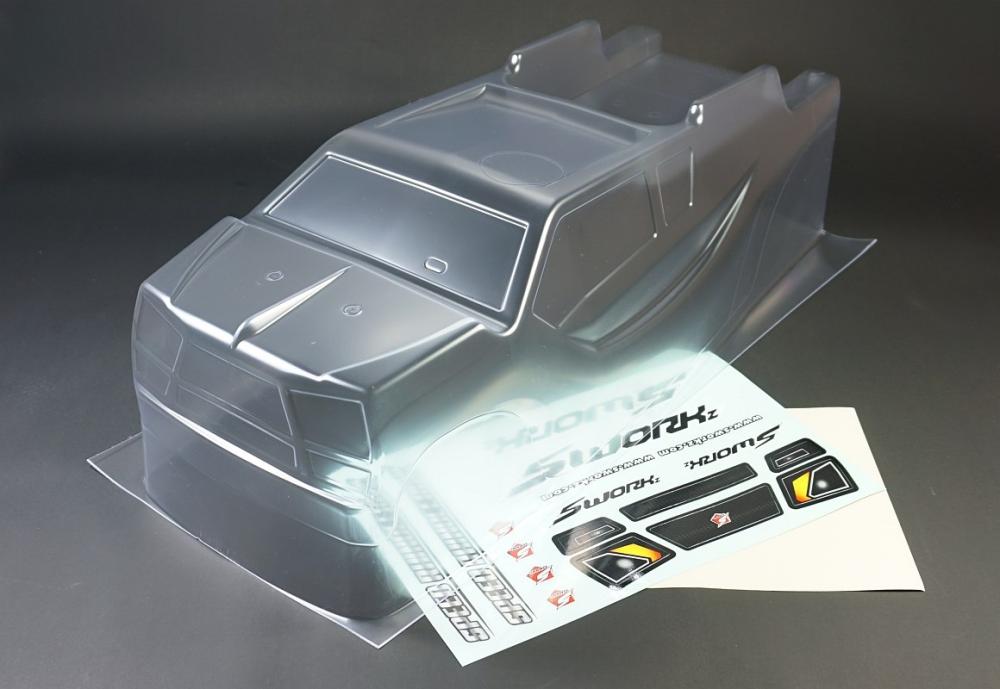 SWORKZ 1/8 Off Road RHINOCERO III Speed čirá lexanová karoserie, TRUGGY, 1 ks.