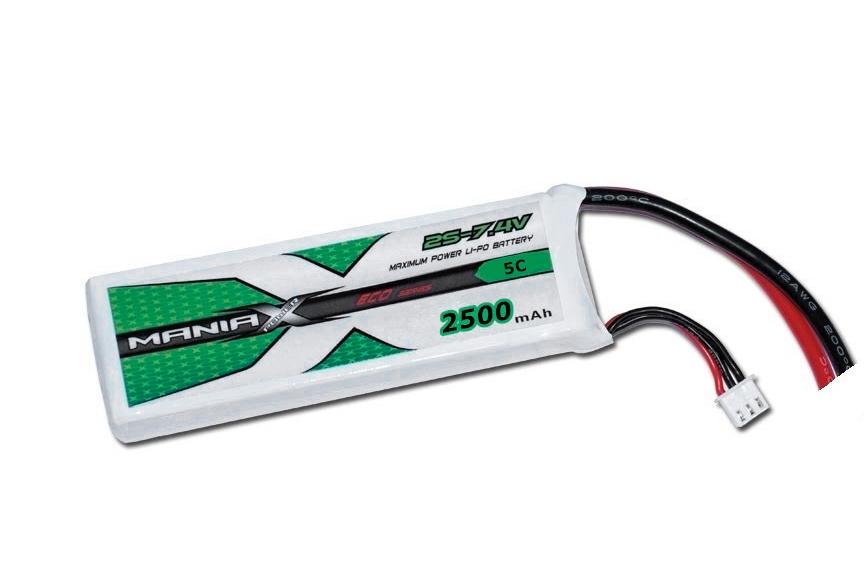 ManiaX Lipol 7.4V 2500mAh 5C RX
