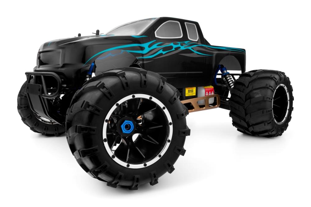 HiMOTO 1:5 Monster Truck RAPTOR 5XB 32cc 2,4 GHz RTR set, modrá