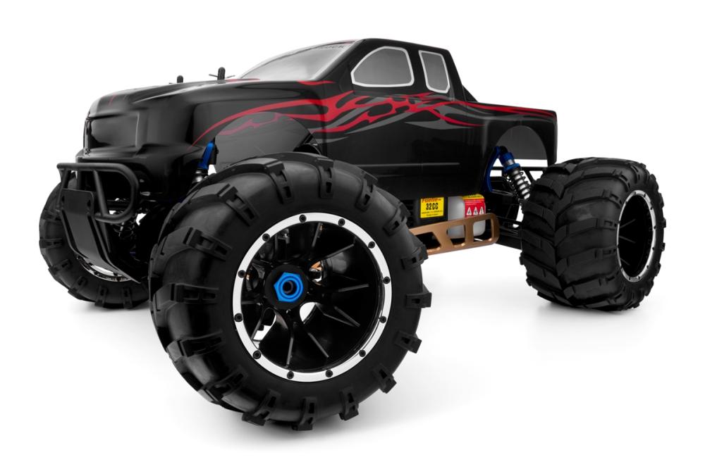 HiMOTO 1:5 Monster Truck RAPTOR 5XB 32cc 2,4 GHz RTR set, červená
