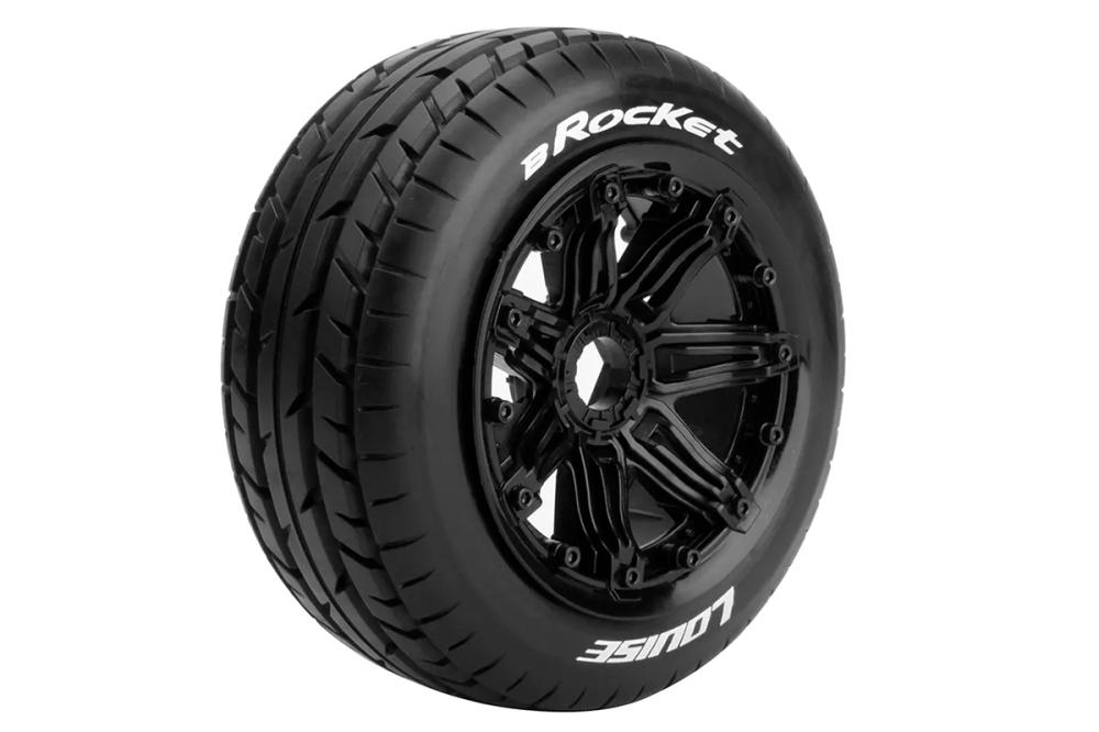 B-ROCKET SPORT 1/5 Baja přední 24mm hex, černé disky, 2 ks