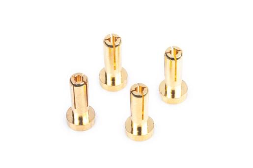 4mm/G4 Gold Works Team/zlaté konektory, 14mm, 4ks.