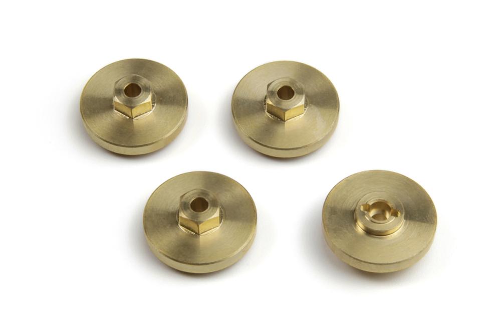 7mm mosazné šestihranné unašeče +4 mm (4 ks)