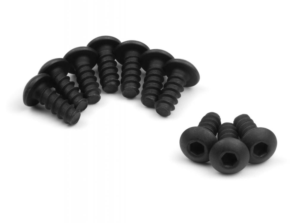 Imbusové šroubky s kulatou klavou M2x6mm, 10 ks