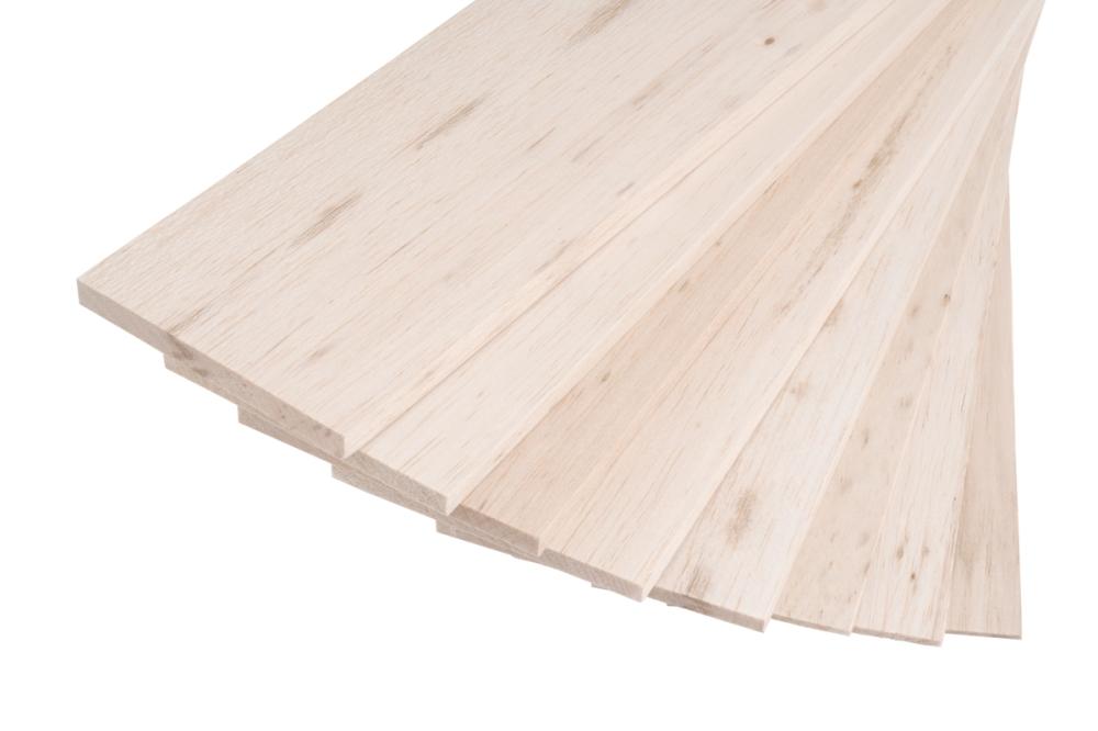 100x10cm Balsa 1 mm standard (B kvalita)