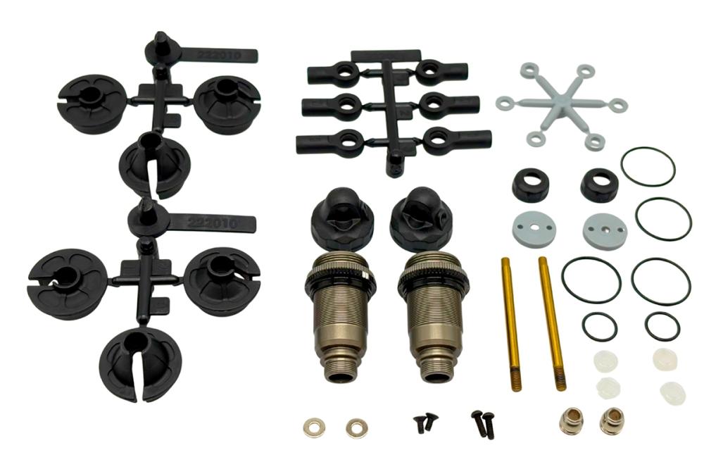 Kompletní sada předních tlumičů 1/10 BBS Big Bore Shock (13mm)