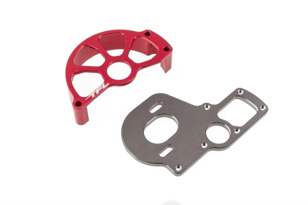 T-10 PRO - Držák motoru a ochranná klec převodového kola